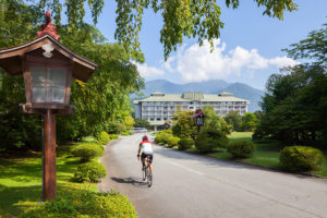 親子で富士山を自転車旅～富士ビューホテル